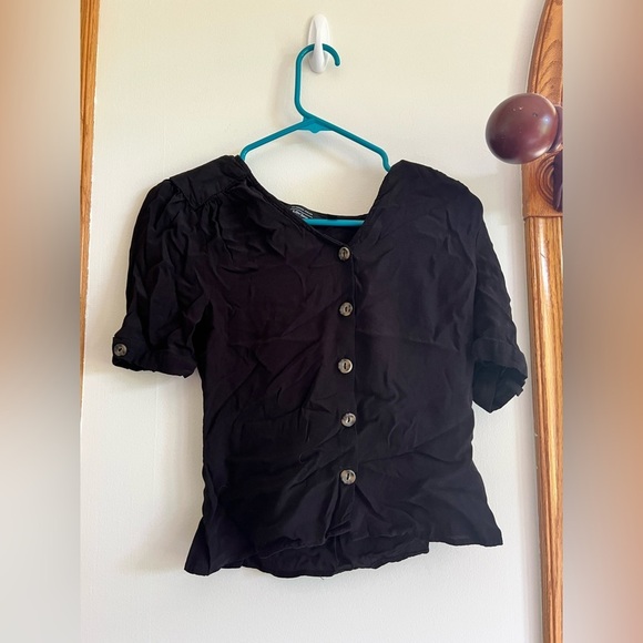 Los Angeles Atelier & Other Stories - Black Button-Up Women's Top - Picture 1 of 3